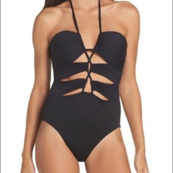 La Blanca Black Island Goddess One Piece Sz 8 - Picture 8 of 8